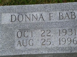 Donna F. Babb Donna F. Babb