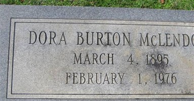 Dora Burton McLendon Dora Burton McLendon