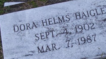Dora Helms Haigler Dora Helms Haigler