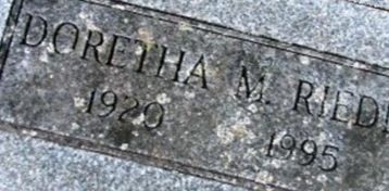 Doretha M Riedel