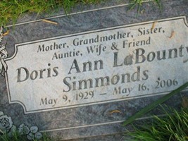 Doris Ann LaBounty Simmonds