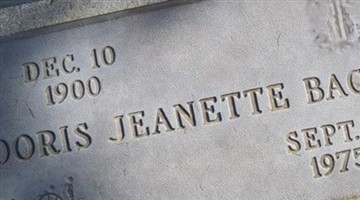 Doris Jeanette Pecora Bacon