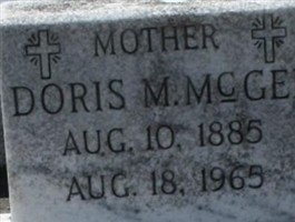 Doris M McGee