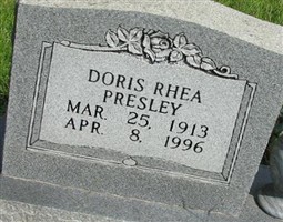 Doris Rhea Presley Doris Rhea Presley