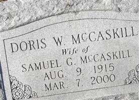 Doris W. McCaskill Doris W. McCaskill