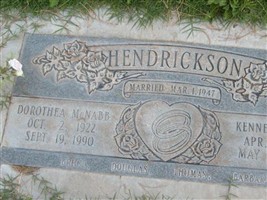 Dorothea Isabell Mcnabb Hendrickson