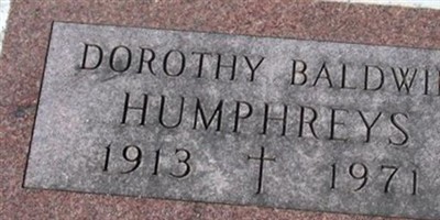 Dorothy Baldwin Humphreys Dorothy Baldwin Humphreys