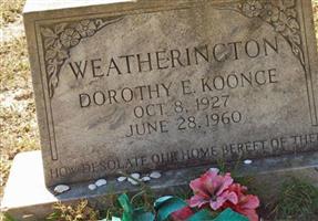 Dorothy E. Koonce Weatherington