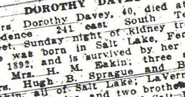 Dorothy Eakin Davey Dorothy Eakin Davey