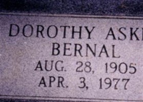 Dorothy Hazel Askew Bernal