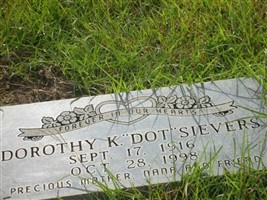 Dorothy Kane "Dot" Sievers Dorothy Kane "Dot" Sievers