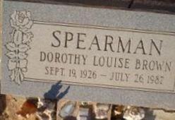 Dorothy Louise Brown Spearman