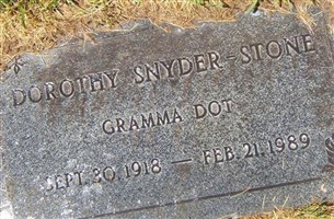 Dorothy Louise "Dot" Darling Snyder Stone