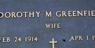 Dorothy M. Greenfield Dorothy M. Greenfield