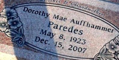 Dorothy Mae Auffhammer Paredes Dorothy Mae Auffhammer Paredes