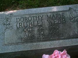 Dorothy Marie Ruble Webb