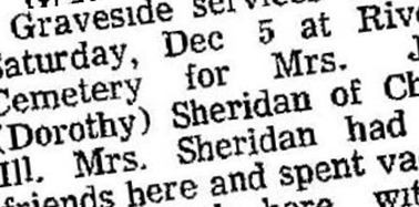 Dorothy Morrell Sheridan