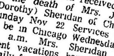 Dorothy Morrell Sheridan