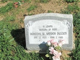 Dorothy W. Vander Dussen Dorothy W. Vander Dussen