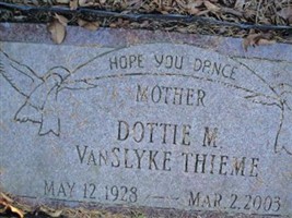Dottie M. VanSlyke Thieme Dottie M. VanSlyke Thieme