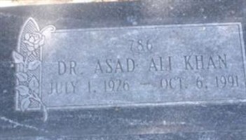 Dr Asad Ali Khan Dr Asad Ali Khan