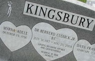 Dr Bernerd Cussick "BC" Kingsbury, Jr Dr Bernerd Cussick "BC" Kingsbury, Jr