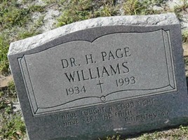 Dr H. Page Williams Dr H. Page Williams