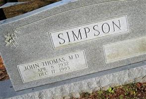 Dr John Thomas Simpson