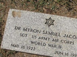 Dr Myron Samuel Jacobs