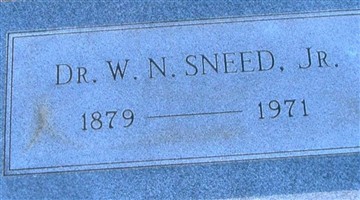 Dr William Newton Sneed, Jr