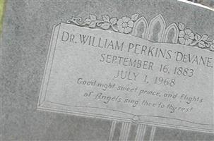 Dr William Perkins DeVane
