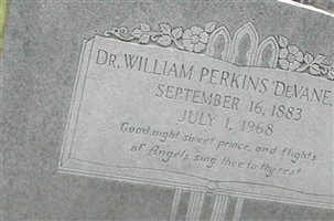 Dr William Perkins DeVane