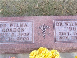 Dr Wilma Gordon Stienbarger