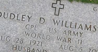 Corp Dudley D. Williams, Jr Corp Dudley D. Williams, Jr