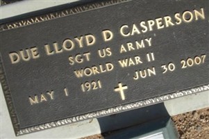 Due Lloyd D Casperson Due Lloyd D Casperson