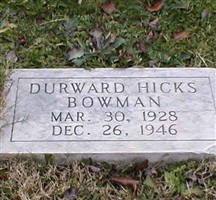 Durward Hicks Bowman