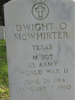 Dwight O Mcwhirter