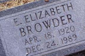 E Elizabeth Browder