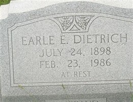 Earle E. Dietrich Earle E. Dietrich