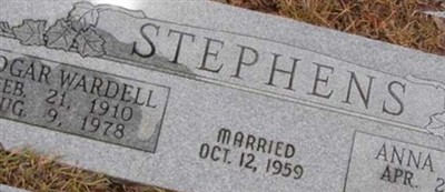 Edgar Wardell Stephens Edgar Wardell Stephens