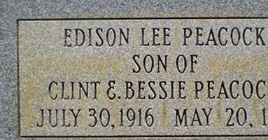 Edison Lee Peacock