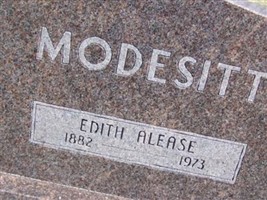 Edith Alease McVey Modesitt Edith Alease McVey Modesitt