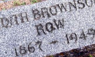 Edith Brownson Row Edith Brownson Row