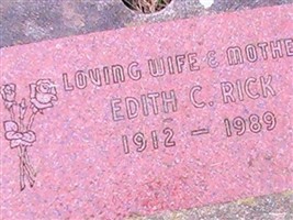 Edith C Rick Edith C Rick