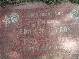 Edith JoAnn Box