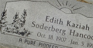 Edith Kaziah Soderborg Hancock