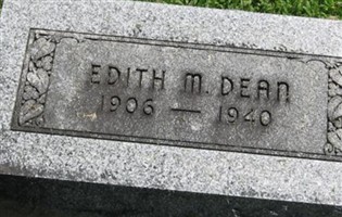 Edith M. Dean Edith M. Dean