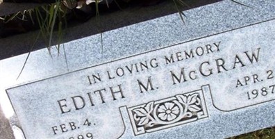 Edith M McGraw