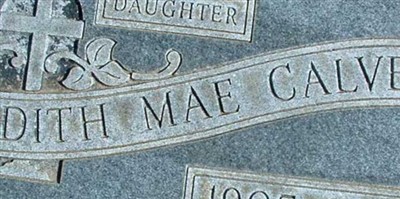 Edith Mae Calvert Edith Mae Calvert