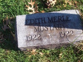 Edith Merle Mustain Edith Merle Mustain